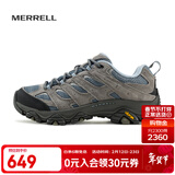 迈乐（Merrell）官方店男女款户外登山徒步鞋减震MOAB 3迈越者轻量防滑耐磨透气 J035896灰蓝（女） 37