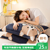 艾薇枕头套74*48儿童枕套水洗棉枕头枕套一对  数码狗 48*74cm