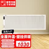 暖煌取暖器大面积壁挂式电暖气片变频省电节能石墨碳纤维取暖神器免加水暖气片家用全屋升温电暖器 1400W变频款-左侧出线