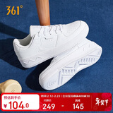 361°运动女鞋春夏季学生复古厚底增高小白休闲板鞋子女682116601F-7