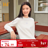 361°卫衣女秋冬季加绒外套运动休闲圆领长袖套头衫上衣662344801D-1