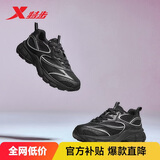 特步女鞋运动休闲鞋Y2K复古冬季2025新款防滑耐磨增高老爹鞋