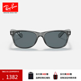 雷朋（RayBan）太阳镜男女款枕形渐变墨镜偏光开车司机镜0RB2132F可定制礼物 64503R透明灰镜框蓝色偏光镜片 尺寸55