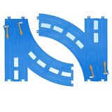 多美（TAKARA TOMY）多美卡普乐路路火车轨道配件R系列DIY创意拼搭拼装男孩儿童玩具 R-28复线分叉转弯路轨