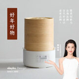 olayks立时 竹笼电蒸锅 竹木蒸笼蒸锅 早餐机多功能锅 速热家用包子可定时预约保温智能升级款 3层