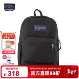 JANSPORT杰斯伯书包轻便双肩包男女旅行包简约背包电脑包学生校园 7ZNZ008爵士黑-隔层+侧袋+厚底