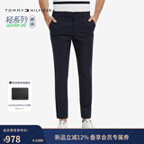 Tommy Hilfiger秋冬男商务通勤弹力斜纹修身显瘦西裤长裤休闲裤情人节礼物 藏青色410 -修身版-拍大一码 30 (2.3尺)
