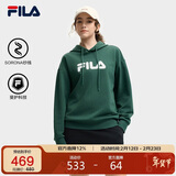 FILA斐乐官方情侣款连帽卫衣2025秋季休闲宽松针织长袖上衣