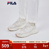 FILA斐乐女鞋跑步鞋情侣同款老爹鞋FILA MARS火星鞋男鞋休闲运动鞋 【男款】奶白/砂色-GS 42.5