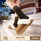 UGG春季女士经典舒适厚底毛拖包头休闲懒人毛毛鞋勃肯鞋 1122550 CHE|栗色 38 尺码偏小，建议拍大一码