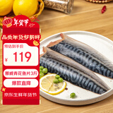 禧美海产 挪威青花鱼片净重3斤 独立包装 大西洋鲭鱼 烤鱼片海鲜