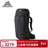 GREGORY格里高利穿岳系列B65B75户外运动大容量重装徒步旅行登山包背包 75L-曜石黑 M