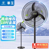 华生（Wahson） 电风扇家用/落地扇/电扇立式/18吋牛角扇五叶低噪大风宿舍办公循环空气扇商务风 18吋牛角扇三叶低噪大风量FS-D1806黑色