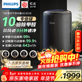 飞利浦（PHILIPS）空气净化器除甲醛神器新房急入住专业家用宠物净化机除烟味病毒过敏原螨尘AC4228