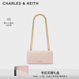 CHARLES&KEITH质感菱格链条小方包钱包斜挎包包女包生日情人节礼物CK6-10680924