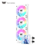 Thermaltake（Tt）钢影 冰霜360 一体式CPU水冷散热器 白色（4寸全面屏/ARGB风扇/360冷排/多平台）