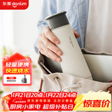 东菱（Donlim）便携烧水壶电热水杯家用旅行烧水杯小型冲奶防烫办公室保温杯 DL-B1棉云白