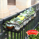 安尔雅  欧式阳台花架花盆 铁艺栏杆多层悬挂式花盆架壁挂绿萝多肉花架