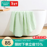 全棉时代浴巾纯棉速吸易干六层素色水洗纱布浴巾淡翠绿80cm×140cm