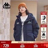 卡帕（Kappa）复古运动羽绒服情侣男女冬连帽550蓬防寒保暖棒球服 K0EZ2YY01D