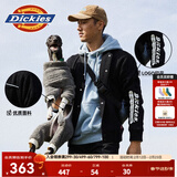 Dickies夹棉棉服夹克男女同款休闲字母印花加厚棒球服外套8131 黑色 M