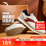 安踏冰糖丨休闲鞋男鞋情侣款秋季新款薄底阿甘鞋撞色复古运动鞋子男