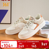 361°运动女鞋春夏季学生复古厚底增高小白休闲板鞋子女682116601F-9