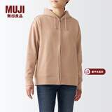 MUJI MUJI 男女通用 紧密编织毛圈 拉链连帽衫 休闲外套 无性别 卫衣 烟熏橙色 L -XL(180/104A)