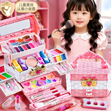 卡卡贝儿【女孩新年礼物】儿童化妆品玩具3-6岁四层彩妆盒公主过家家美妆