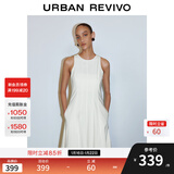 UR2025夏季新款女装波嬉风垂感长款无袖连衣裙UWG750056 本白 (面料微透) S