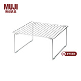 MUJI 不锈钢水槽下收纳架 置物架 整理 厨房用具 卫生间 特大 / 长37*宽37*高19cm