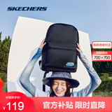 斯凯奇（Skechers）双肩包大容量电脑包运动书包女男舒适百搭大学生双肩背包旅行包 碳黑/0018 均码
