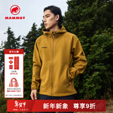 猛犸象（MAMMUT）【抓绒款】Clion 红标男女款户外防风保暖休闲夹克外套刺绣标软壳 猎豹黄色 2XL