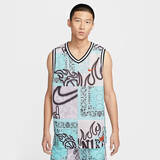 耐克NIKE男 运动背心 篮球训练 柔软舒适 HF6141-418 粉蓝2XL
