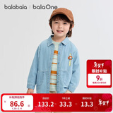 巴拉巴拉balaOne宝宝衬衫牛仔外套男童女童2025秋装宽松208325102203
