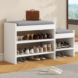 时黛家居（shidaijiaju）换鞋凳家用门口鞋柜一体坐凳玄关入户亲子穿鞋凳可坐式软包鞋架