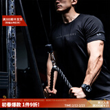 Monster Guardians 健身短袖男 修身夏季运动t恤健身跑步训练上衣潮流简约基础圆领t 两件装(颜色联系客服/无SXXL码) L (冰感舒爽)