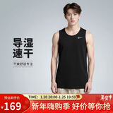 耐克NIKE男 运动背心 圆领无袖 柔软舒适 DV9322-010 黑2XL