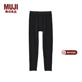 MUJI MUJI 男式 使用了棉的冬季内衣 长紧身裤 打底裤 线裤 家居裤 黑色 L