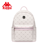 Kappa卡帕  2026年新款双肩包女潮流百搭大学生书包通勤旅行情人节 奶芙粉大号【可放14寸电脑】