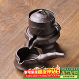 尚言坊紫砂茶具套装自动石磨懒人功夫茶具家用简约茶杯泡茶器套装 1【基础款】紫砂节节高升自动