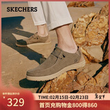 斯凯奇（Skechers）男鞋帆布鞋百搭商务休闲鞋舒适软底轻便一脚蹬板鞋66387