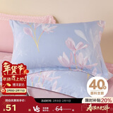 博洋家纺 纯棉枕套印花全棉枕芯套枕头套对枕套闻香 一对装48*74cm