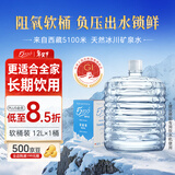 5100西藏冰川矿泉水12L 整箱装 天然纯净大软桶装弱碱低氘饮用矿泉水