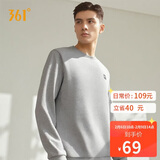 361°卫衣男装秋冬季长袖运动服休闲跑步圆领宽松上衣服652334801D-2