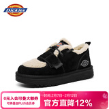 Dickies女士雪地靴舒适休闲平底鞋加绒加厚棉鞋 黑色 36 