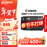 佳能（Canon）EF-S EF-M 二手镜头 标准变焦广角风光人像APS-C半画幅单反微单相机镜头 佳能EF-S 55-250 IS 二代 单镜头【套餐更划算】 99成新