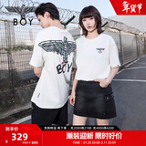 BOY LONDON【艺术家涂鸦】夏男女同款高街潮牌针织短袖T恤N01911 米白色 S