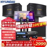 HYUNDAI现代 家庭影院ktv音响套装电脑电视客厅家用k歌点歌卡拉ok全套专业功放音箱设备 【店长推荐】专业版10吋低音炮套装