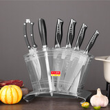 十八子作刀具套装复合钢菜刀V金满屋七件套刀S1016【送礼佳品精美礼盒装】